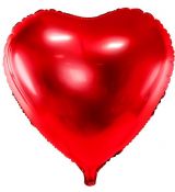 Balón srdce červené